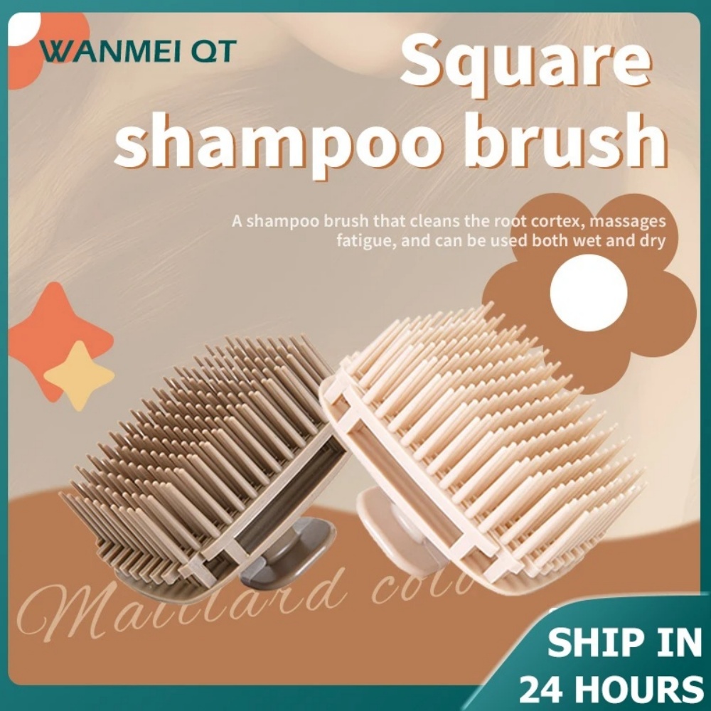 Scalp Scrub Exfoliant - 1pcs Square Shampoo Brush Head Scalp