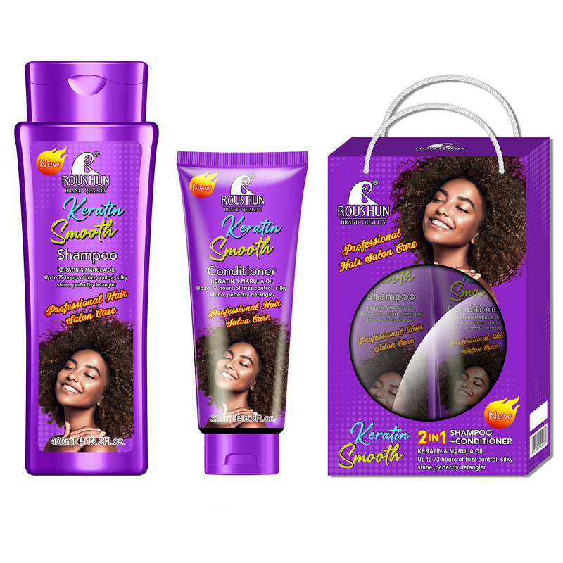 Hair Care Conditioner - Keratin Shampoo + Conditioner Set Cleanses