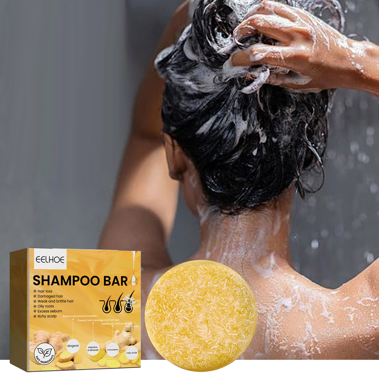 Natural Ginger Hair Shampoo Ba - Hair Care Naturally 评论和价格