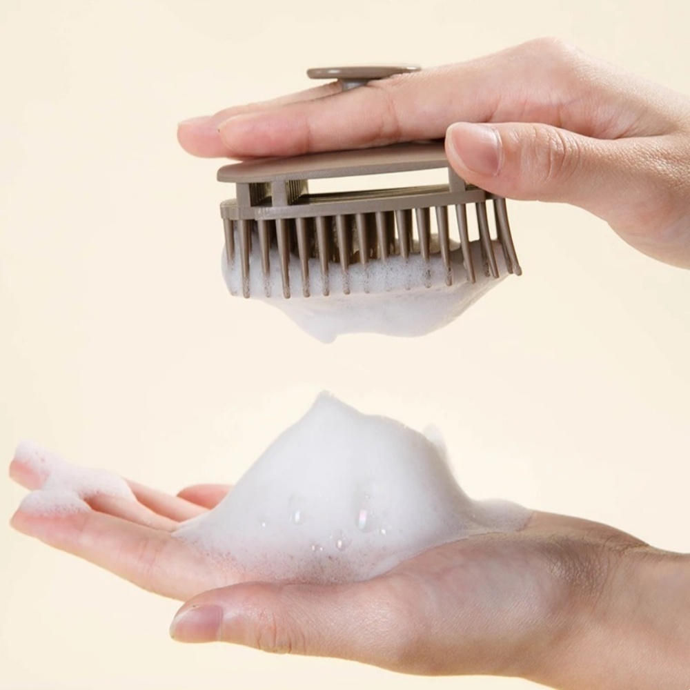 1pcs Square Shampoo Brush Head - Scalp Scrub Exfoliant 评论和价格