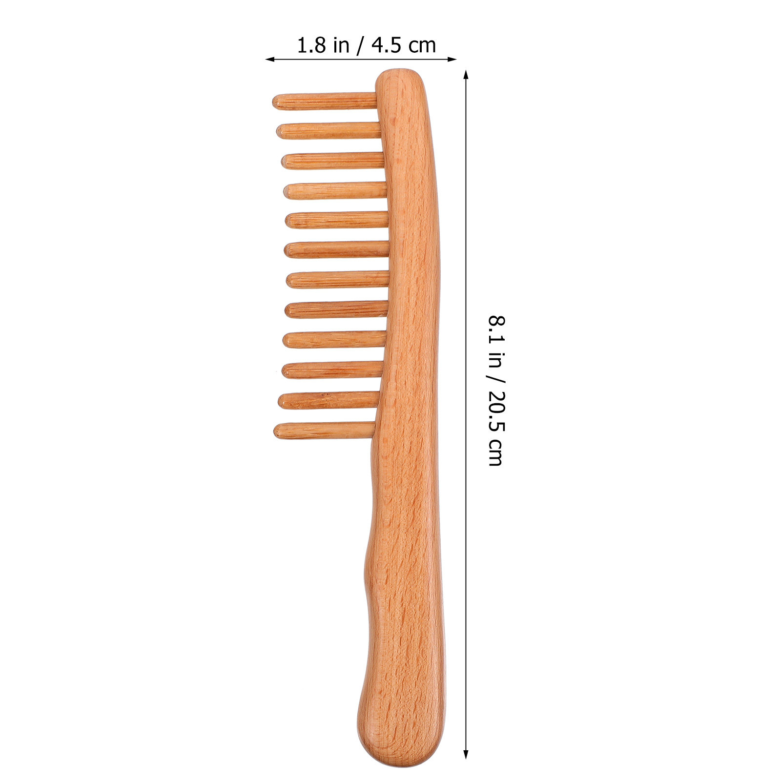 1Pcs Polished Natural Wood Mas - Hair Care Naturally 评论和价格