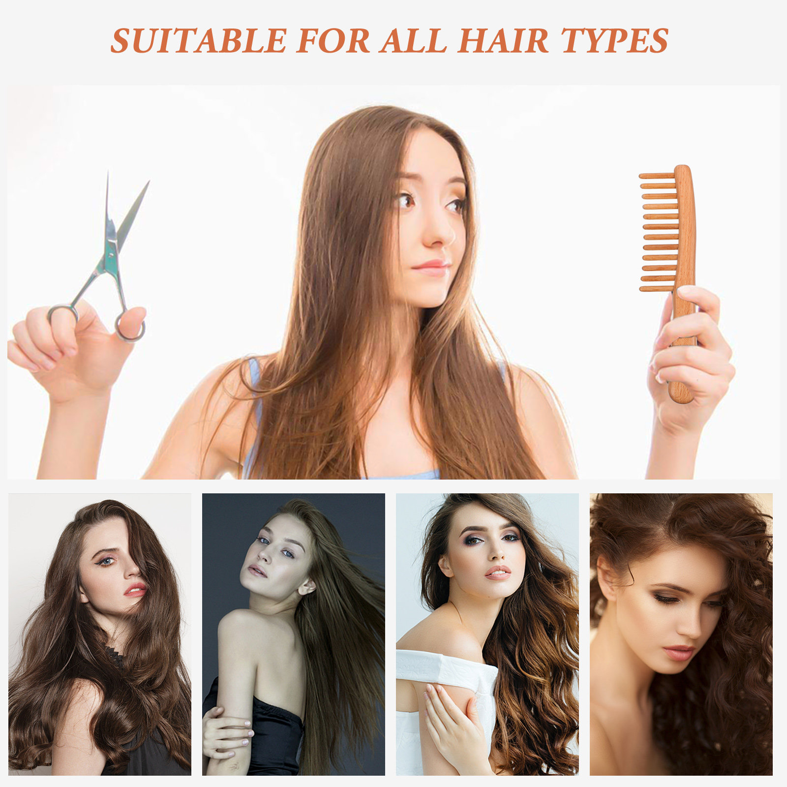 1Pcs Polished Natural Wood Mas - Hair Care Naturally 评论和价格