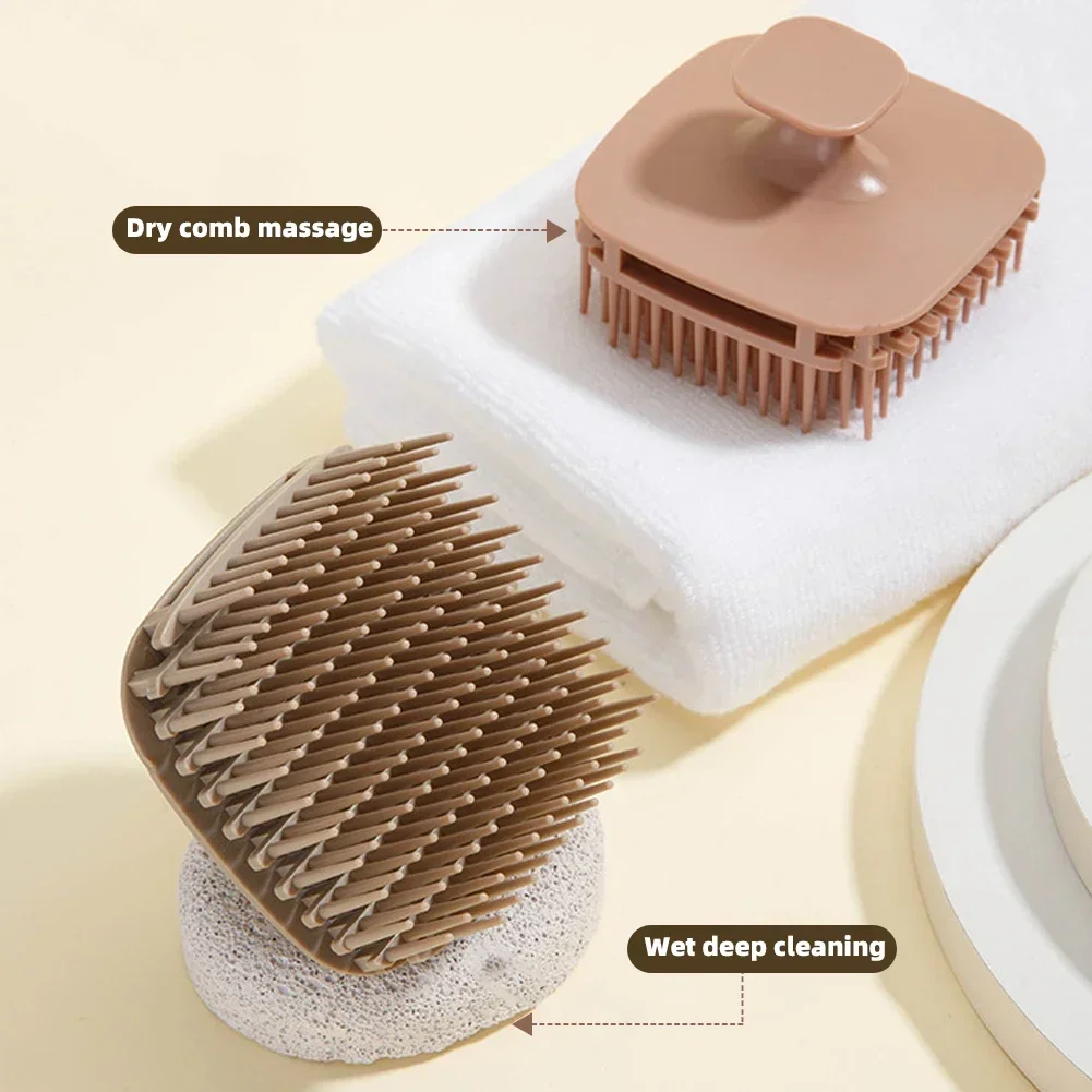 1pcs Square Shampoo Brush Head - Scalp Scrub Exfoliant 评论和价格