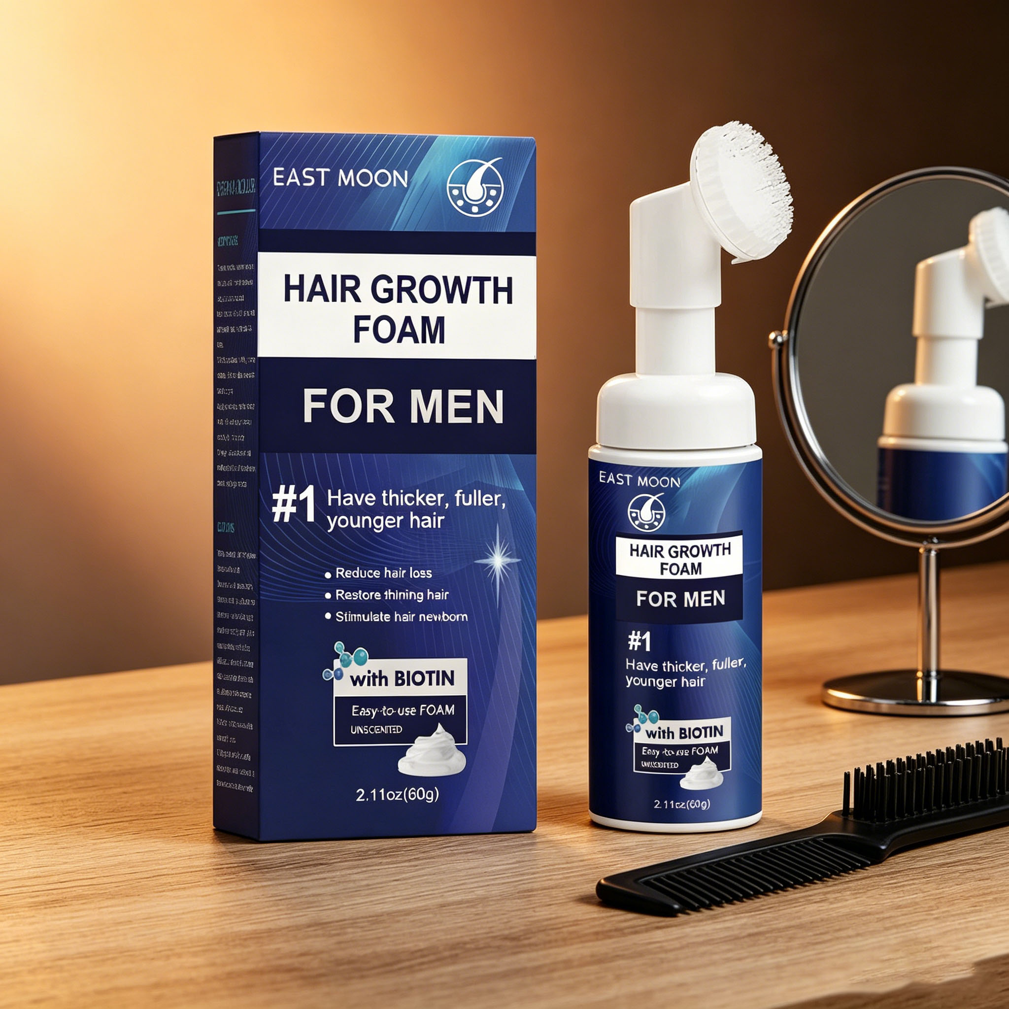 Hair Growth Foam Silicone Brus - Hair Care Naturally 评论和价格