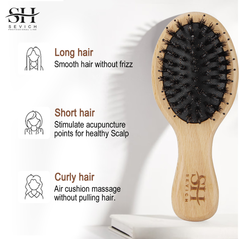 Natural Boar Bristle Hair Fluf - Hair Care Naturally 评论和价格